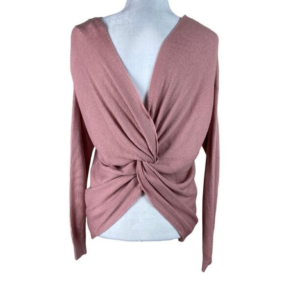 Bar III Sweater NWT $60 Deco Mauve Twist Worn 2 Ways Women's Size Small - Picture 10 of 13